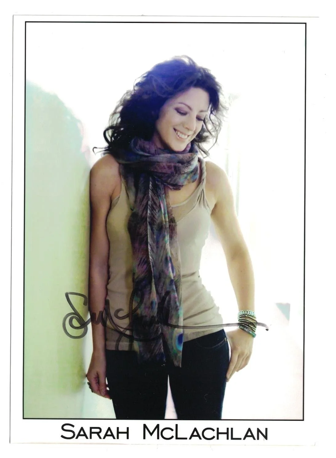 Sarah McLachlan — Sarah McLachlan Signed Autographed 5 x 7 Photo Singer B