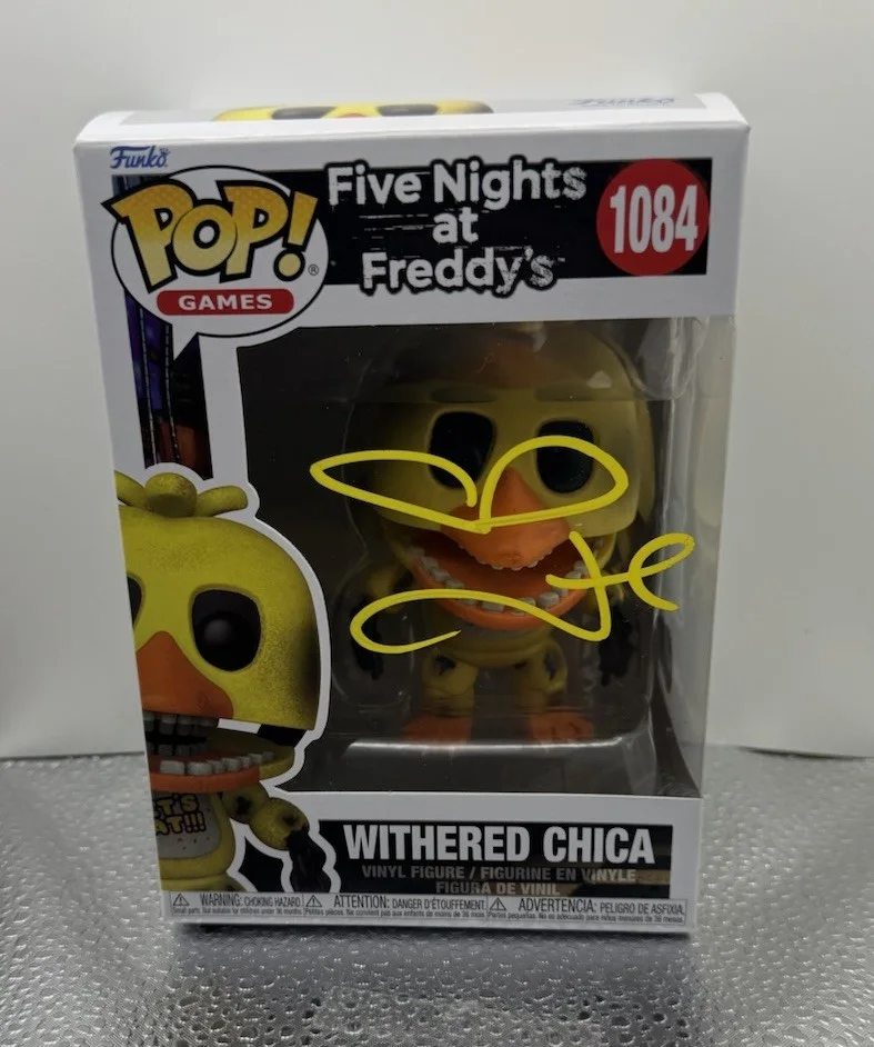 Megan Fox — MEGAN FOX SIGNED FIVE NIGHTS AT FREDDYS WITHERED CHICA FUNKO POP BECKETT BAS