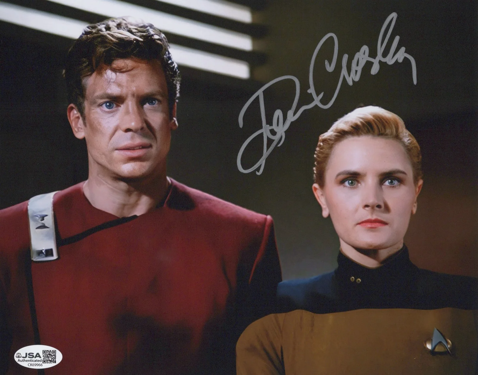 Denise Crosby — Star Trek The Next Generation- Denise Crosby signed Tasha Yar 8x10 photo JSA COA