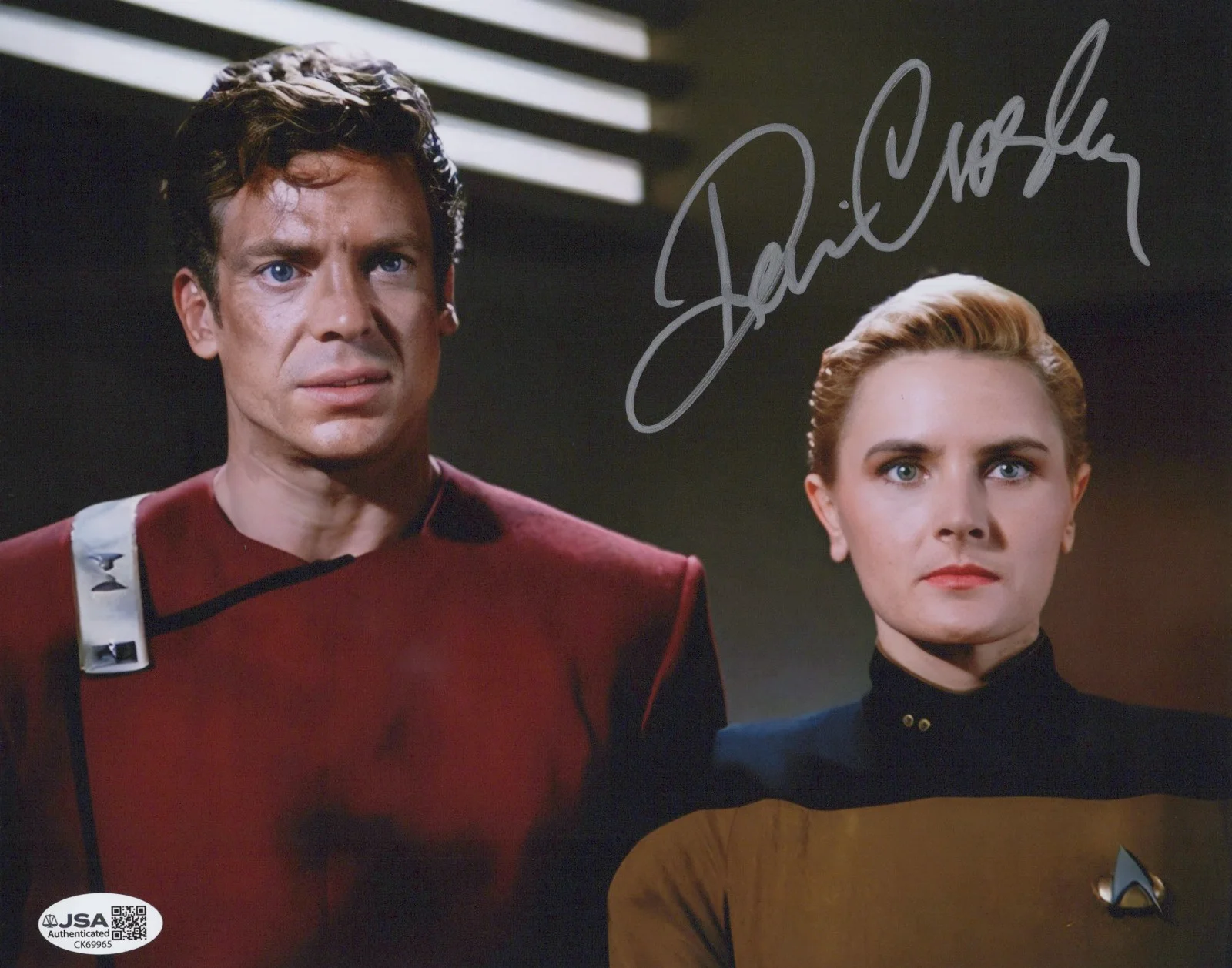 Denise Crosby — Star Trek The Next Generation- Denise Crosby signed Tasha Yar 8x10 photo JSA COA