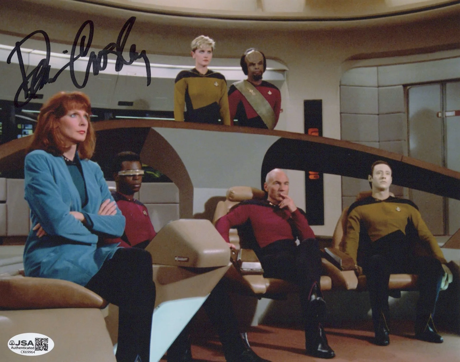 Denise Crosby — Star Trek The Next Generation- Denise Crosby signed Tasha Yar 8x10 photo JSA COA