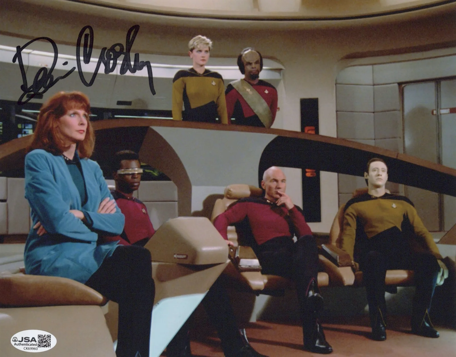 Denise Crosby — Star Trek The Next Generation- Denise Crosby signed Tasha Yar 8x10 photo JSA COA