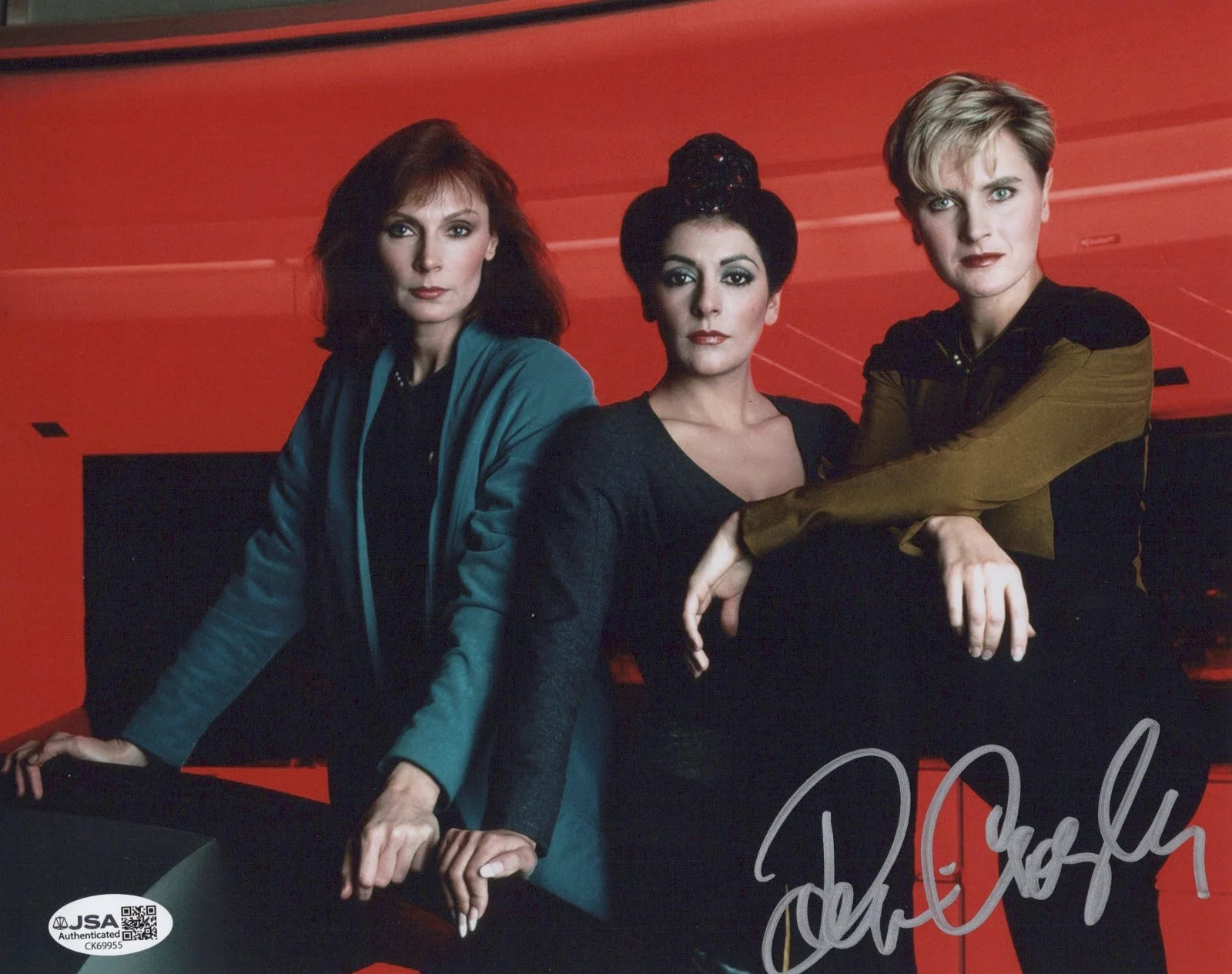 Denise Crosby — Star Trek The Next Generation- Denise Crosby signed Tasha Yar 8x10 photo JSA COA