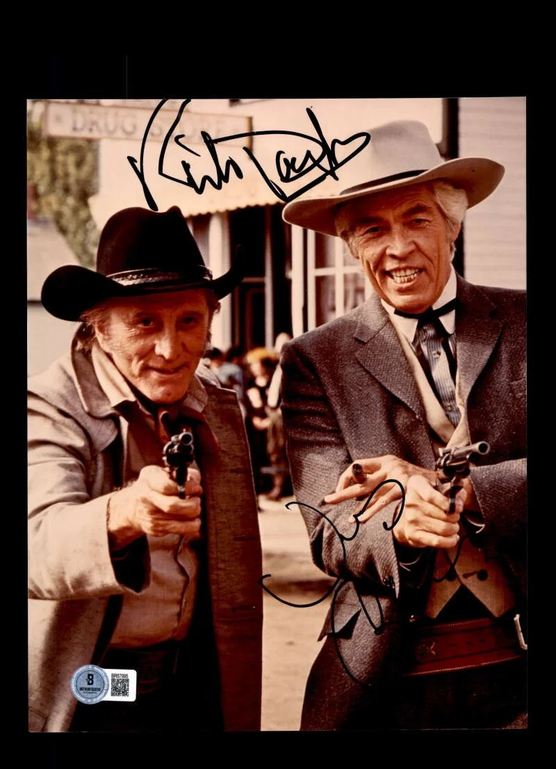 Kirk Douglas James Coburn — Kirk Douglas James Coburn Beckett BAS Signed 8x10 Photo Autograph