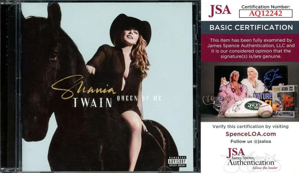 Shania Twain — Shania Twain JSA Coa Signed Queen of Me CD Insert & CD Autograph, image 2