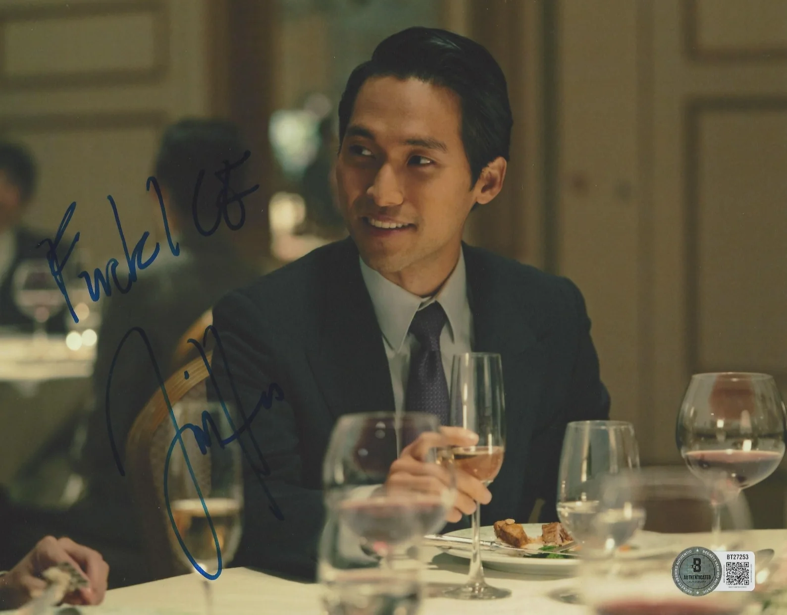 JIN HA SIGNED 'PACHINKO' BAEK 8x10 PHOTO 4 TV ACTOR AUTOGRAPH BECKETT BAS COA, изображение 2