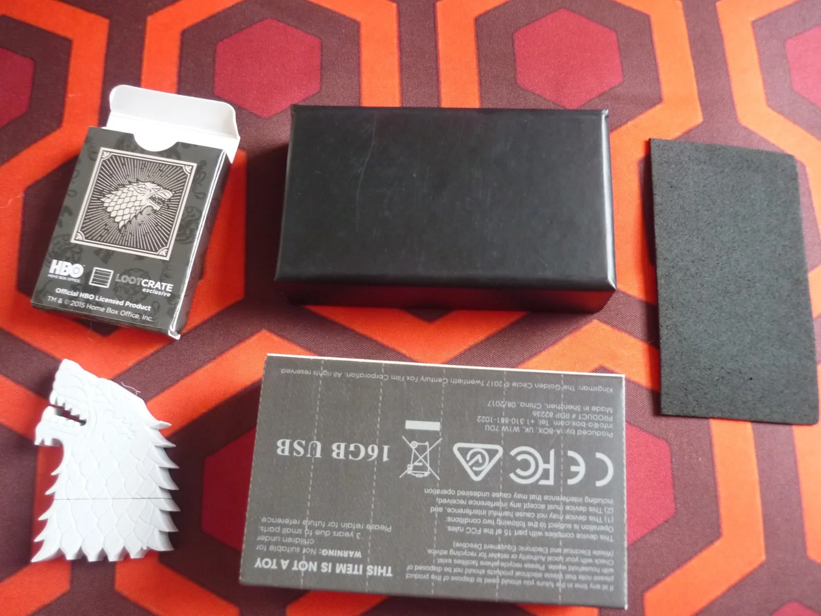 3x1 inch gold bar metal usb kingsman golden circle 16gb & stark loot crate game, изображение 5