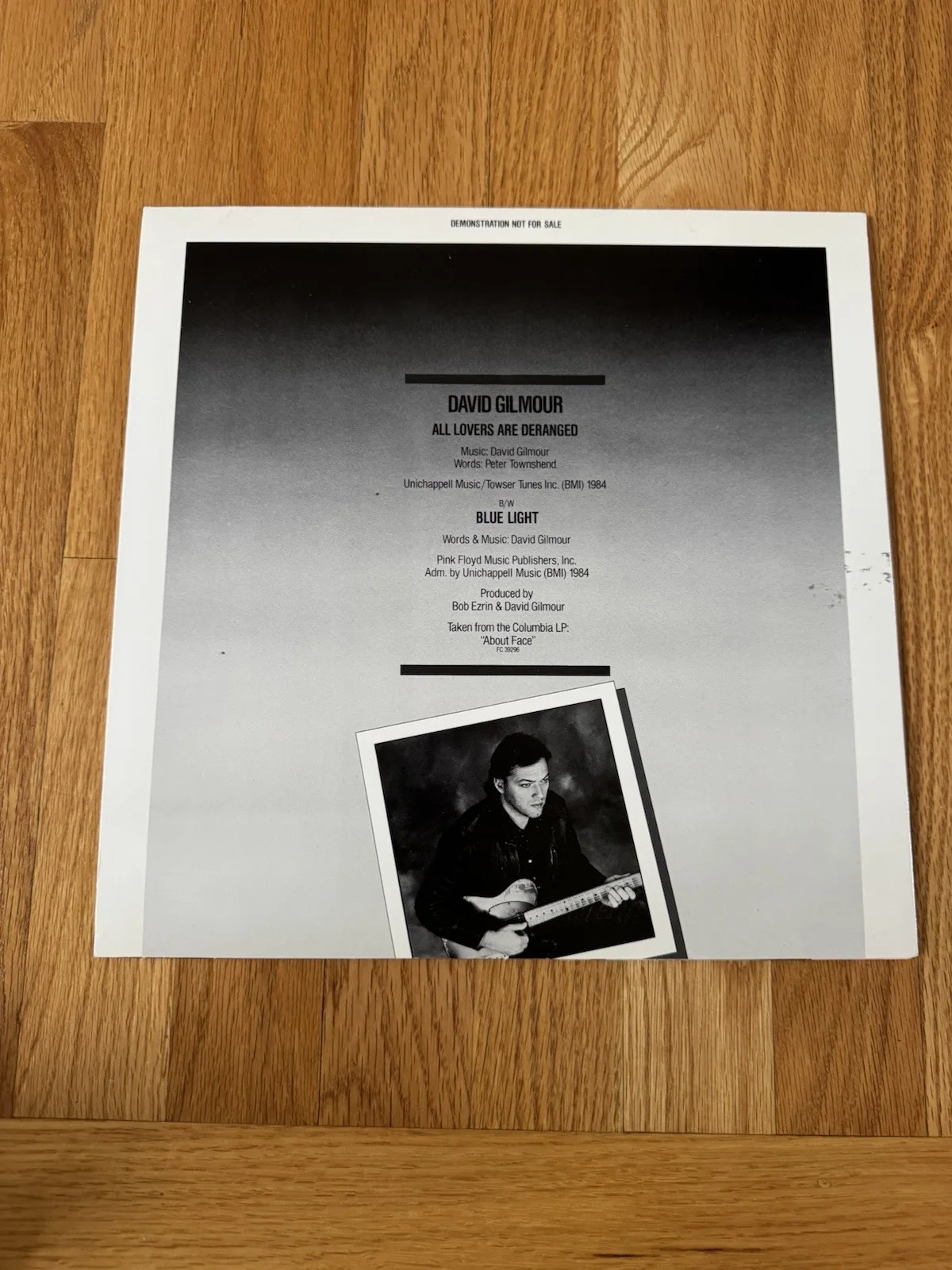 David Gilmour Autographed Signed All Lovers Are Deranged LP Album JSA Pink Floyd, изображение 2