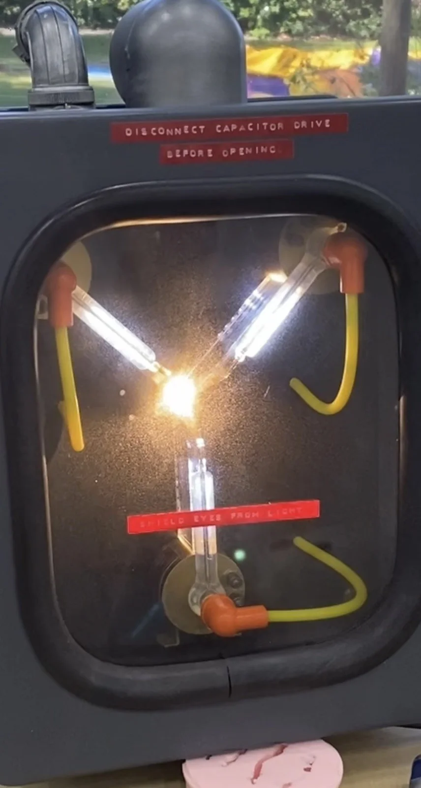 Flux Capacitor Back To The Future Electronics Board Light & Sound Remote Control, image 2