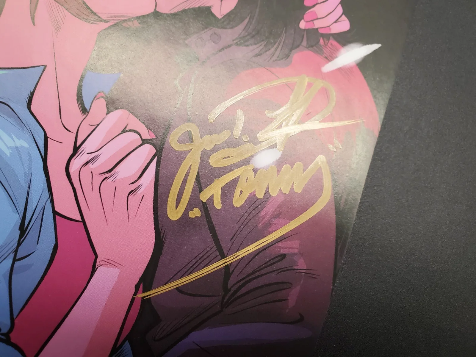 Amy Jo Johnson - Jason David Frank — Mighty Morphin Power Rangers Comic Book Page Signed 2X Jason David Frank & AJJ, изображение 5