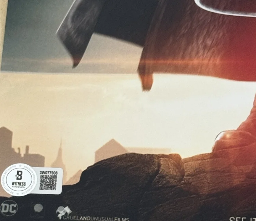 Ben Affleck — BEN AFFLECK SIGNED JUSTICE LEAGUE 11X17 PHOTO BECKETT BAS 2, изображение 2