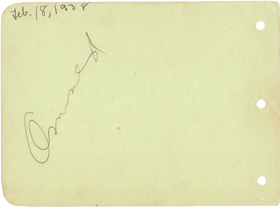 Ken Murray — Ken Murray Entertainer Autographed Signed Album Page Page AMCo COA 19228, image 2
