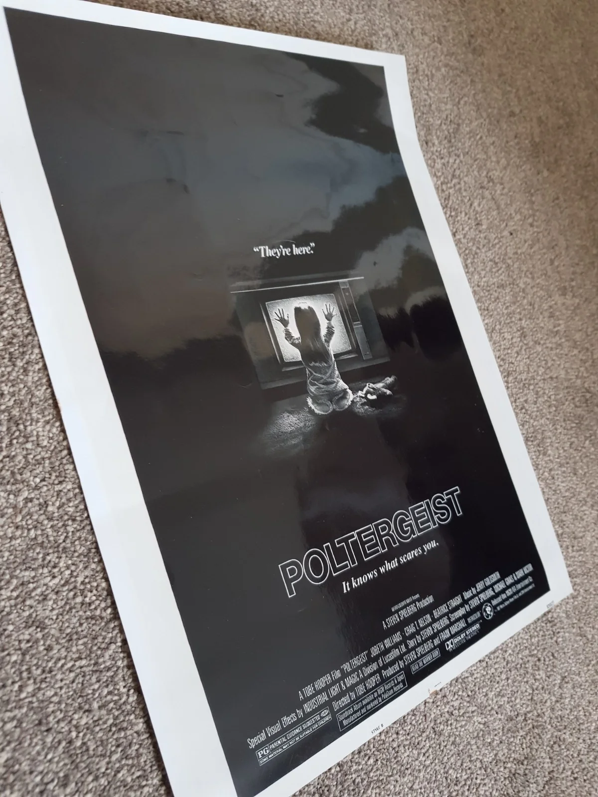 The Exorcist 1998 re-release 'mini' cinema poster Poltergeist movie poster, изображение 2