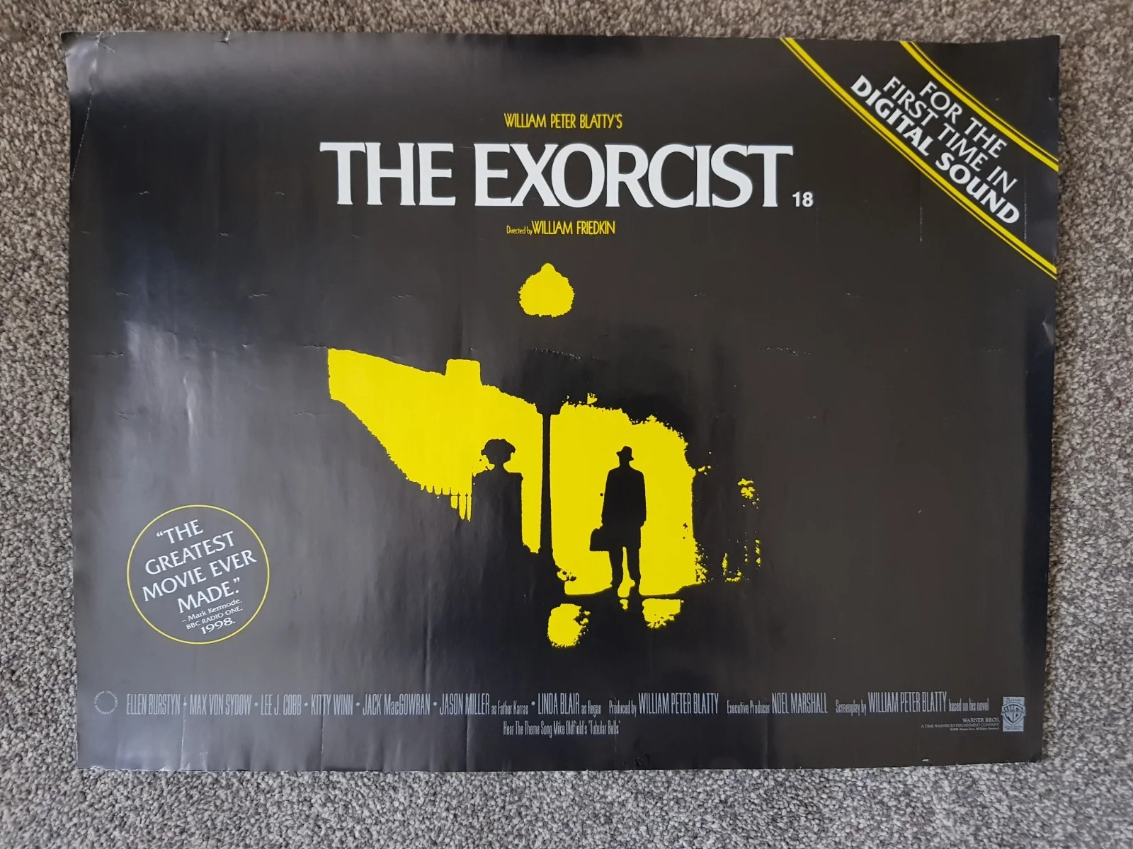 The Exorcist 1998 re-release 'mini' cinema poster Poltergeist movie poster, изображение 4