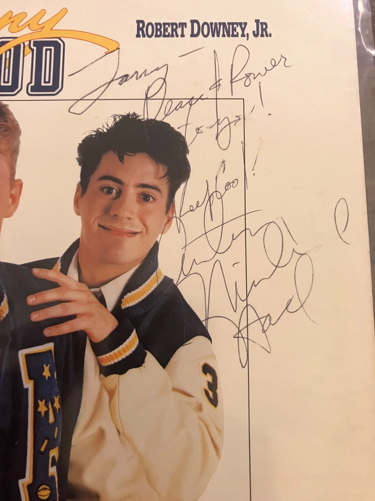 Anthony Michael Hall Signed Autographed, Johnny Be Good Soundtrack Vinyl Album, image 2