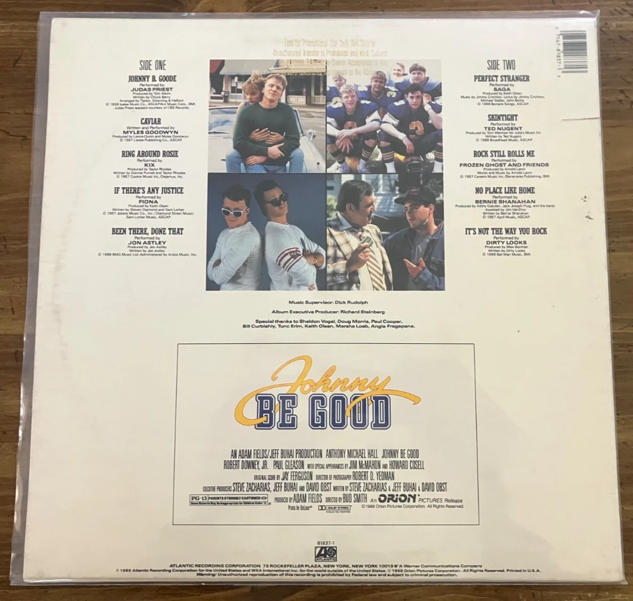 Anthony Michael Hall Signed Autographed, Johnny Be Good Soundtrack Vinyl Album, image 3