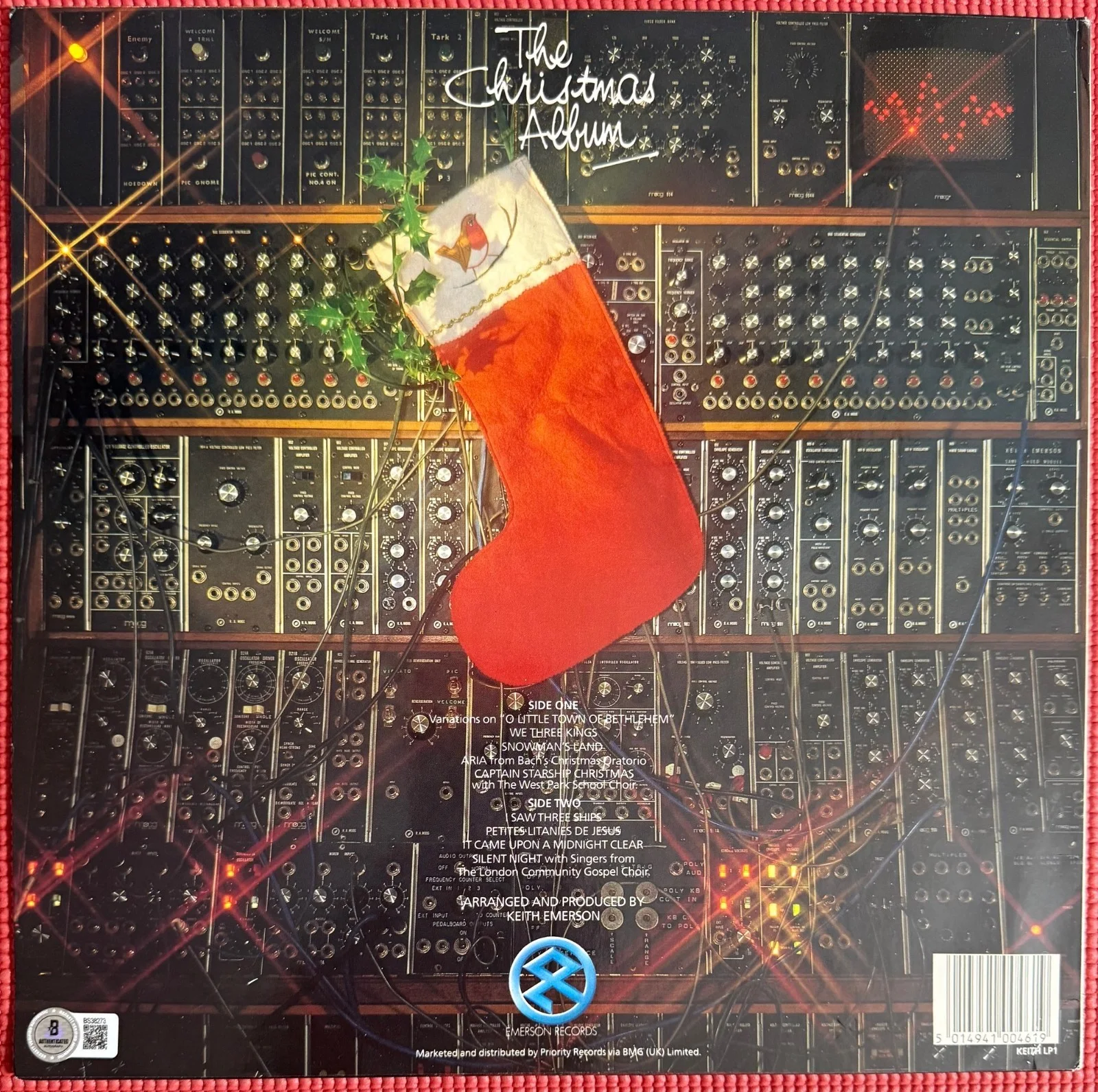 BECKETT signed KEITH EMERSON autographed THE CHRISTMAS ALBUM Member ELP, изображение 4