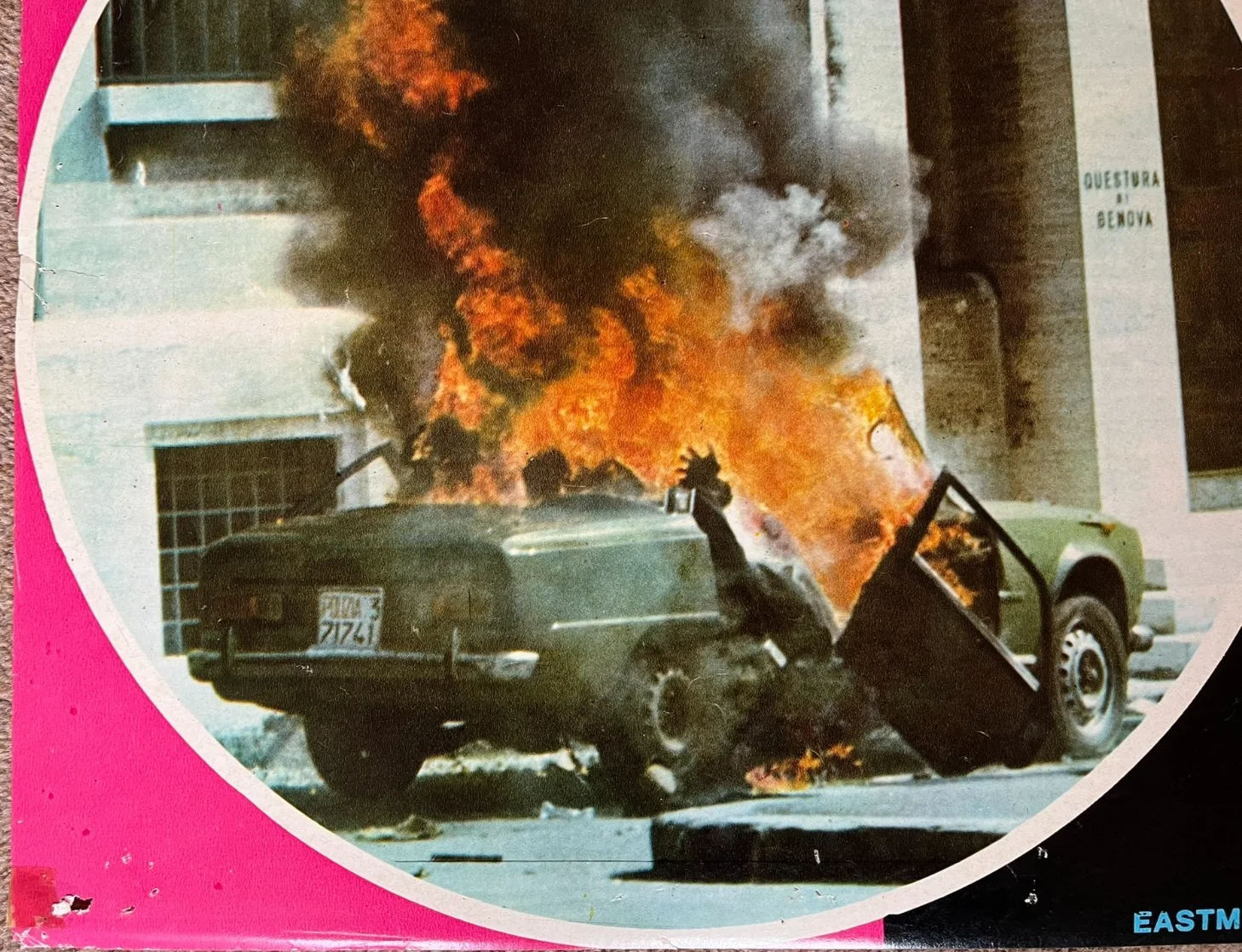Alfa Romeo Giulia Polizia Original Italian Movie Film Poster 1973 66cm x 44cm, изображение 3