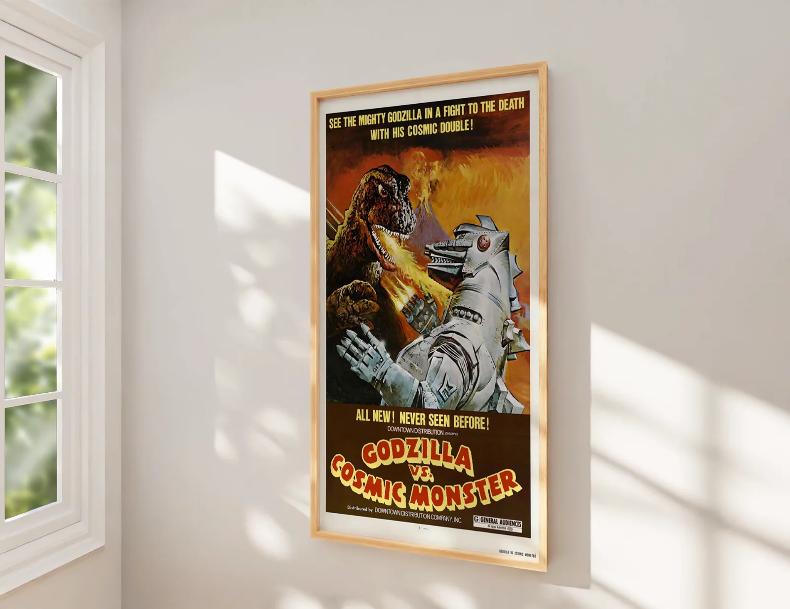 Godzilla vs The Cosmic Monster 1974 Movie Restored 27.2" x 41" US One Sheet, image 2