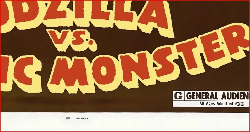 Godzilla vs The Cosmic Monster 1974 Movie Restored 27.2" x 41" US One Sheet, image 4