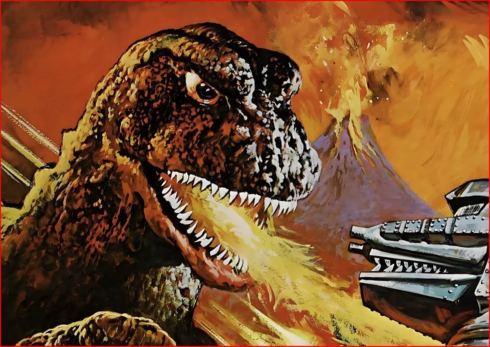 Godzilla vs The Cosmic Monster 1974 Movie Restored 27.2" x 41" US One Sheet, image 5