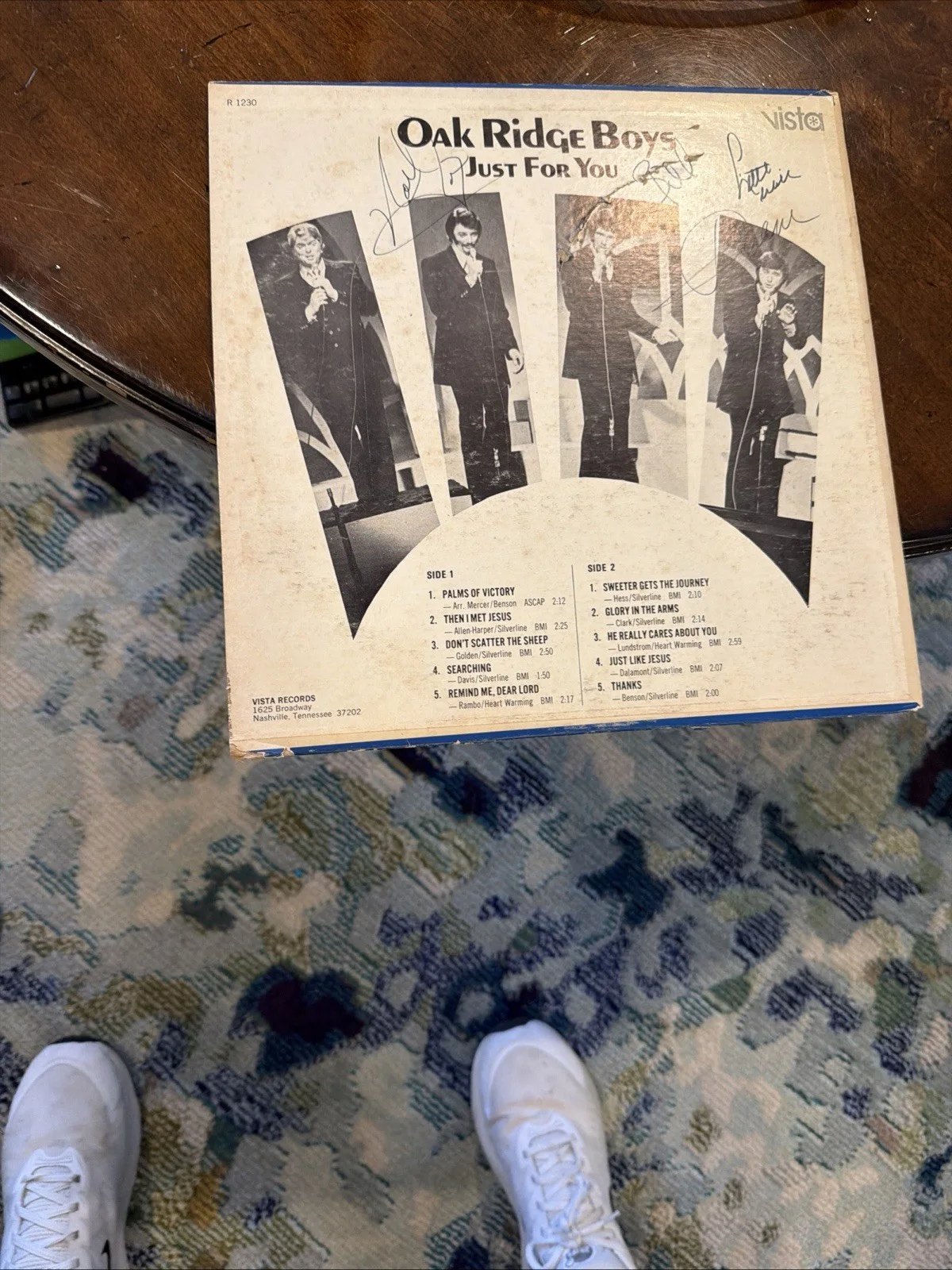 Oak Ridge Boys Just For You Signed Original Vinyl Record Autographed Music Album, изображение 2