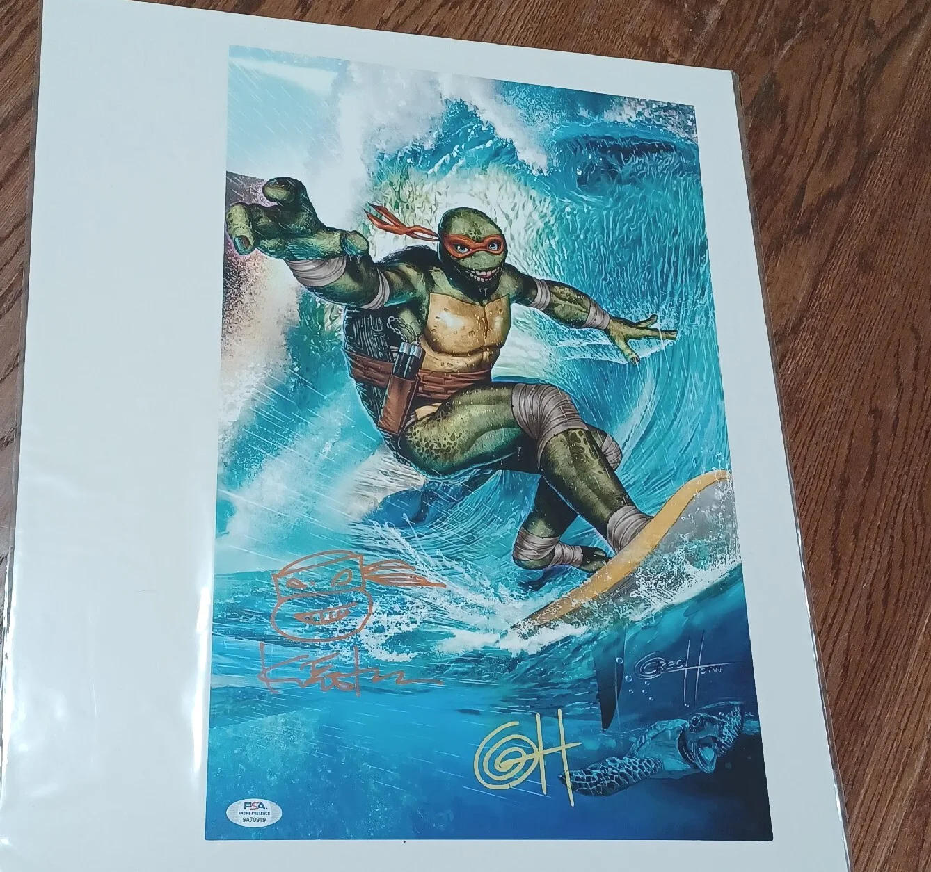 Kevin Eastman — Kevin Eastman & Greg Horn Signed 11x17 Teenage Mutant Ninja Turtles Lithograph