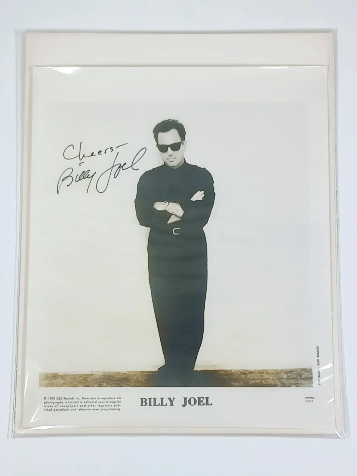 BILLY JOEL SIGNED 8 x 10 PHOTO & VTG CONCERT TOUR SHIRT + RARE APOLOGY LETTER, изображение 4