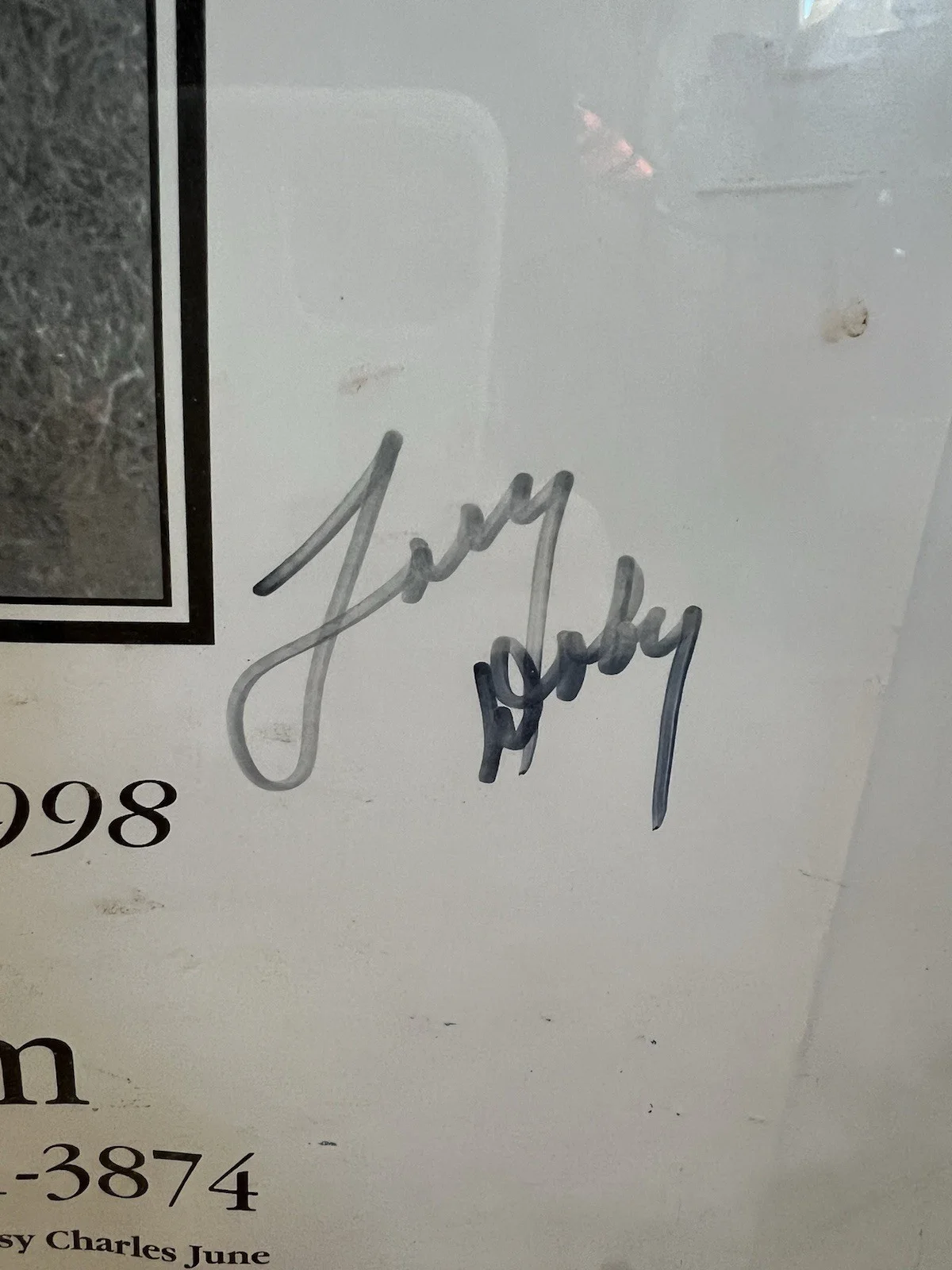 Larry Doby Signed Poster For The Patterson Museum, image 2