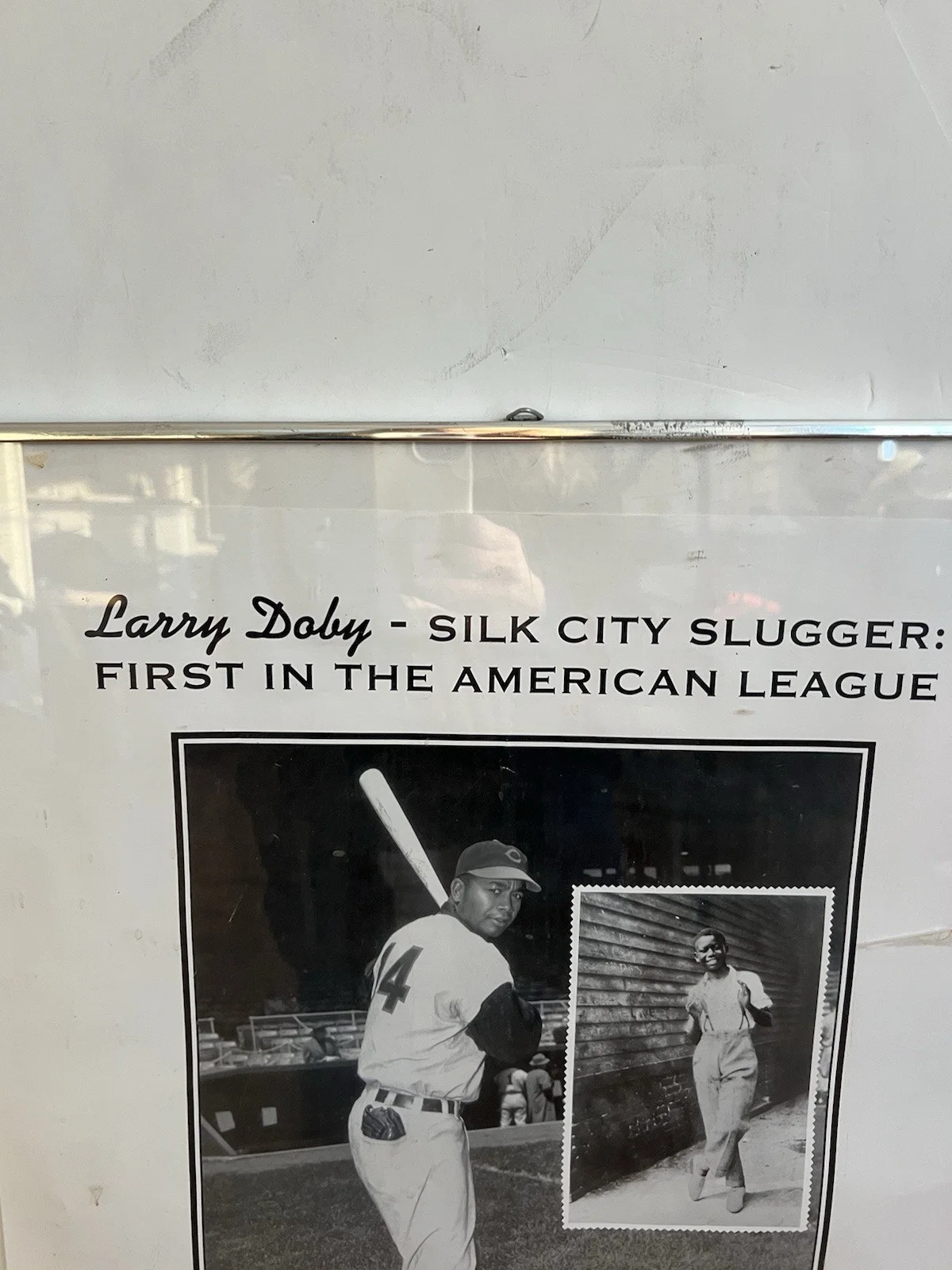 Larry Doby Signed Poster For The Patterson Museum, image 4