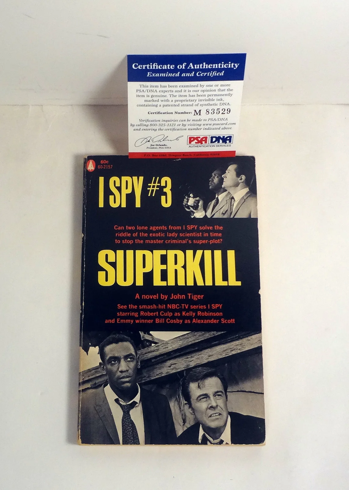 Bill Cosby — Bill Cosby Show Signed Autograph I Spy #3 Superkill BOOK PSA/DNA COA