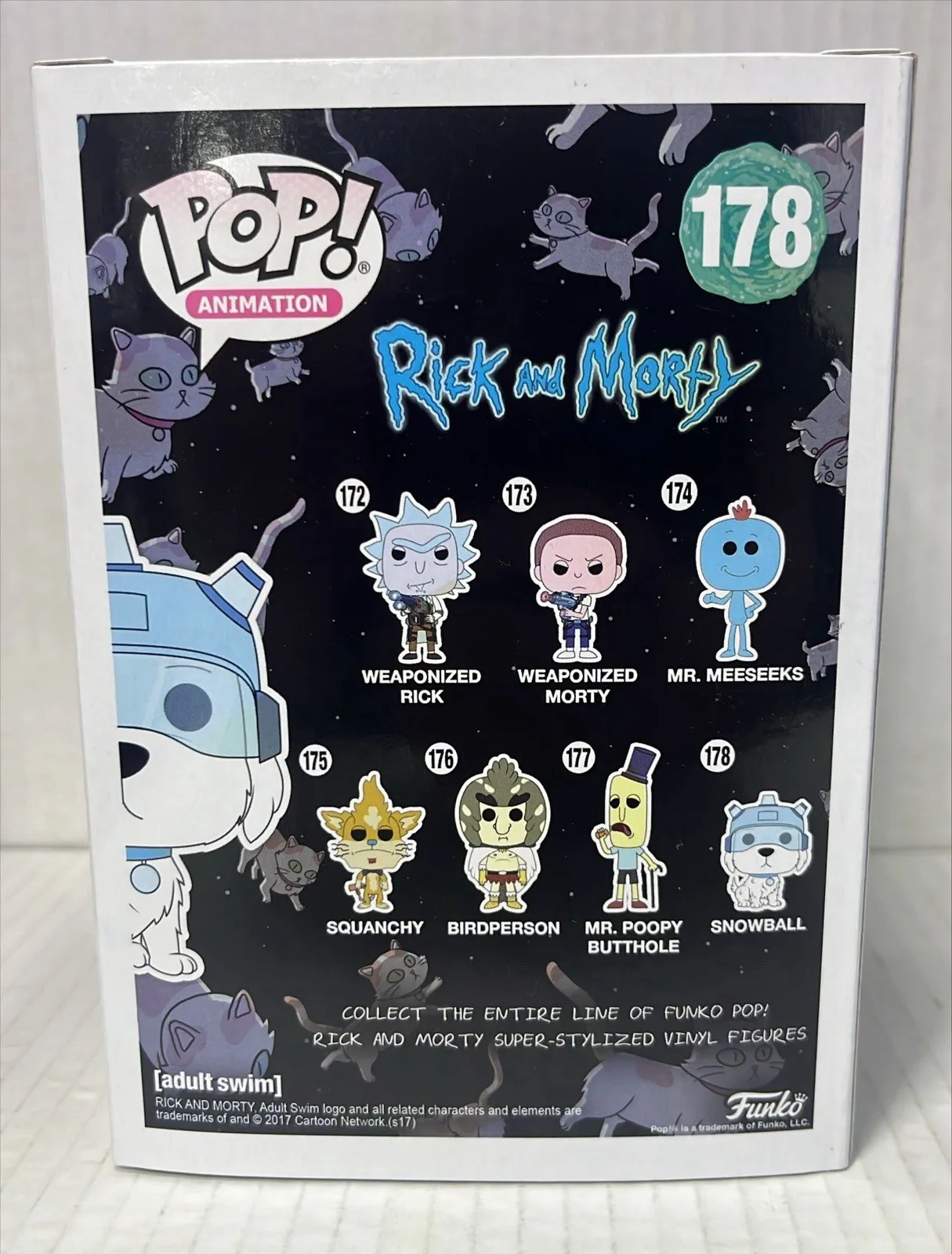 ROB PAULSEN SIGNED FUNKO POP #178 RICK AND MORTY SNOWBALL BECKETT, image 4
