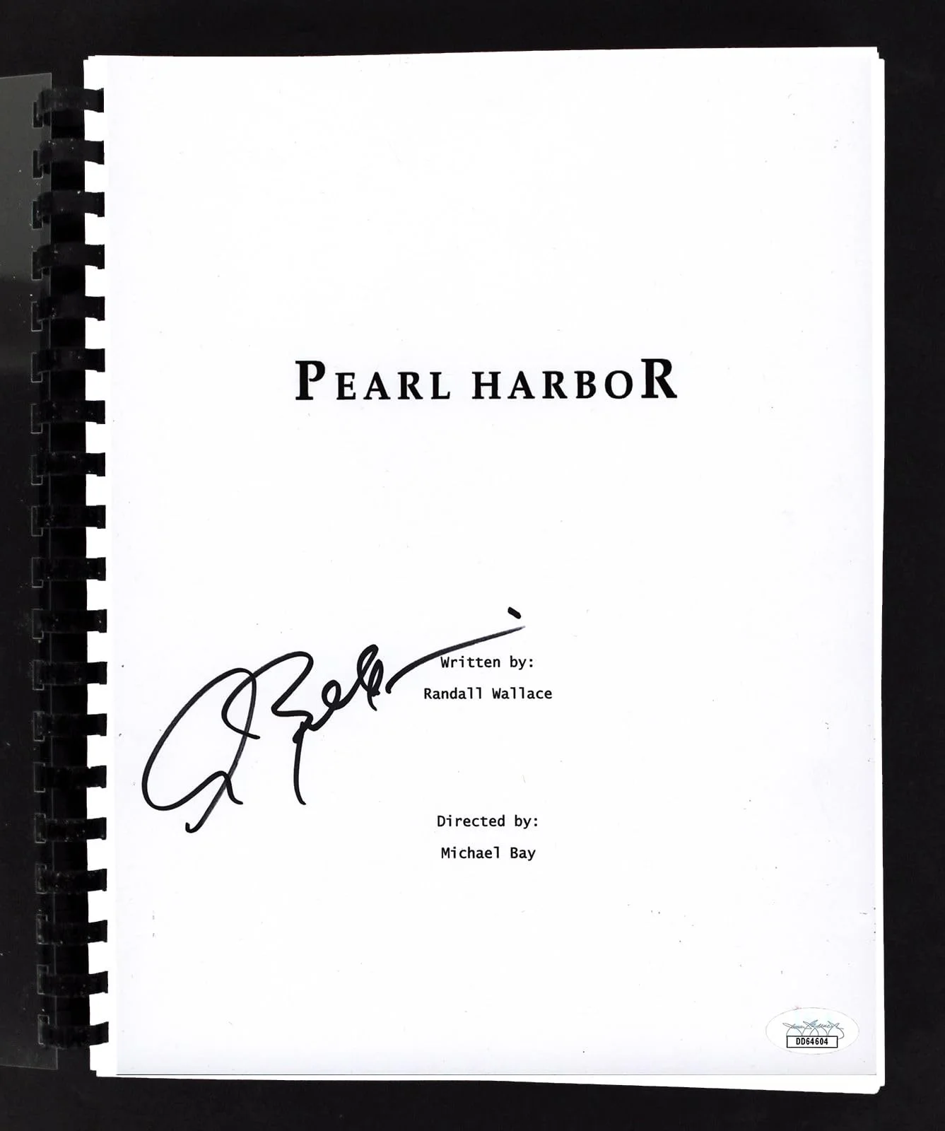 Alec Baldwin — Alec Baldwin Pearl Harbor Authentic Signed Movie Script Autographed JSA #DD64604, image 3