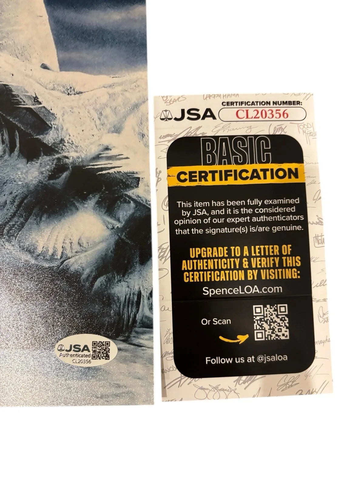 Dennis Quaid — DENNIS QUAID SIGNED AUTOGRAPH DAY AFTER TOMORROW 12x18 PHOTO w/ PROOF JSA COA, изображение 2