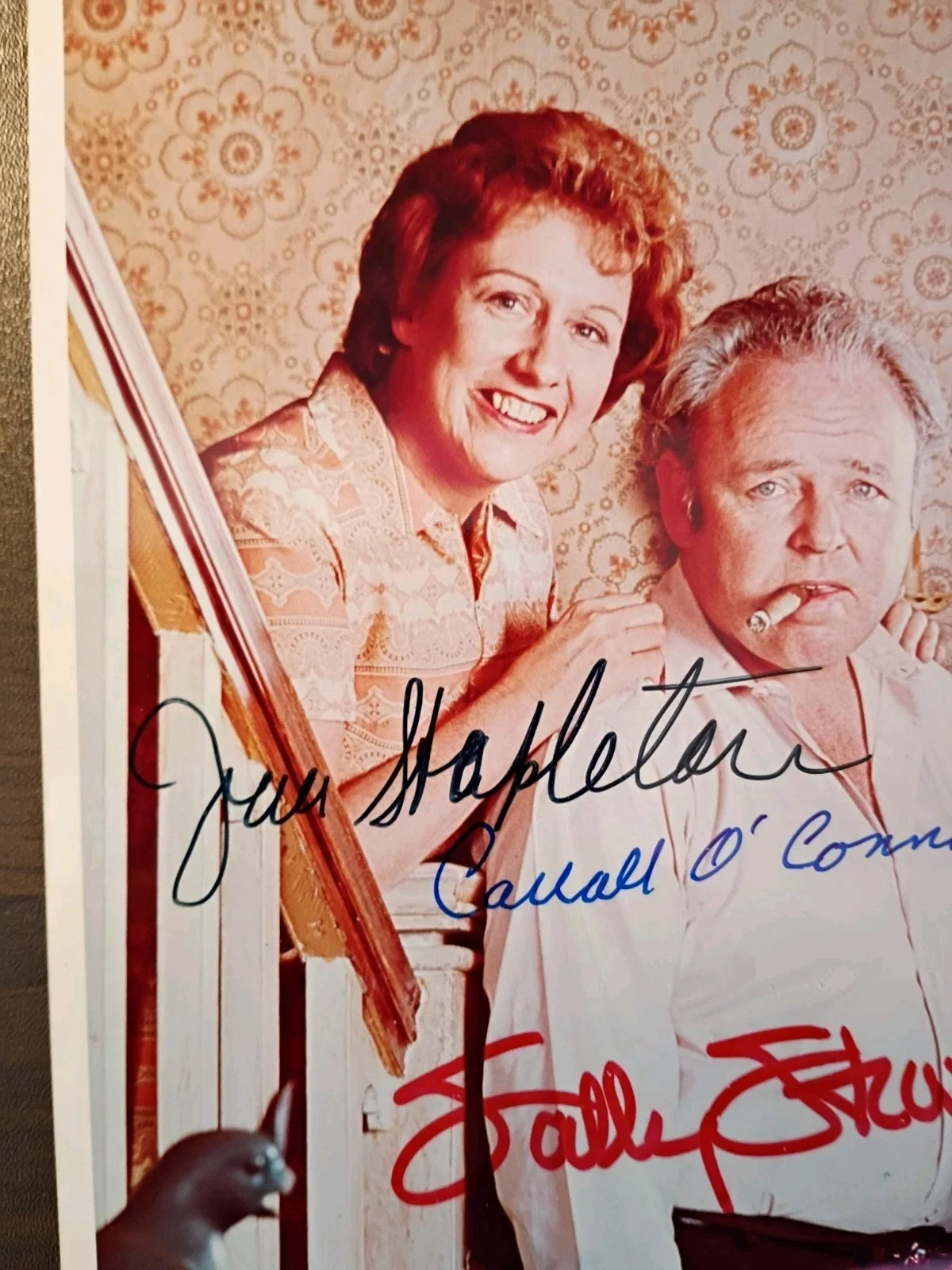 O’Connor, Stapleton, Reiner, Struthers — ALL IN THE FAMILY 8x10 Photo Signed By ALL 4..Three Deceased..COA, изображение 2