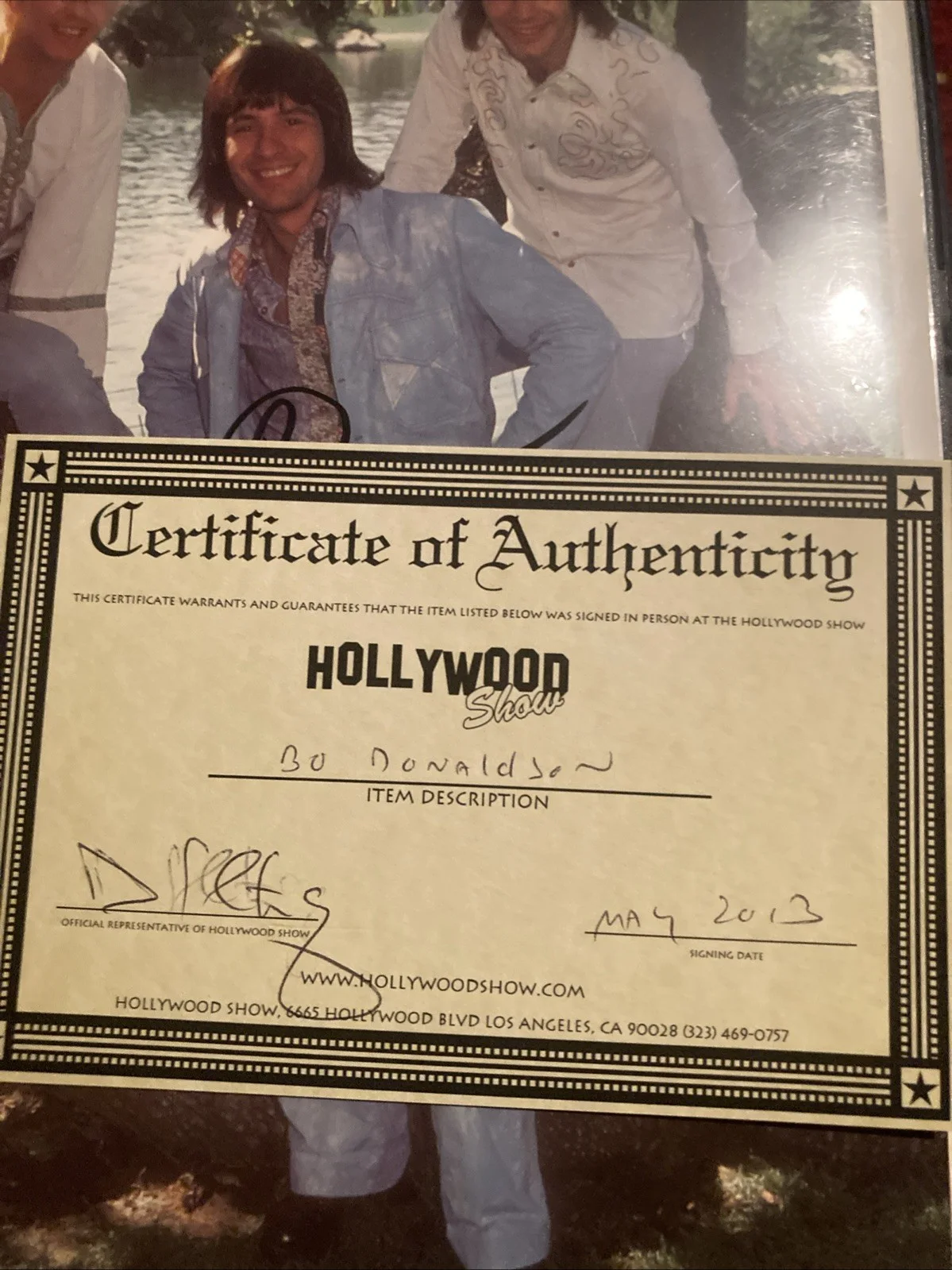Signed Bo Donaldson and The Heywoods Promo Press Photo 8x10 COA, изображение 3