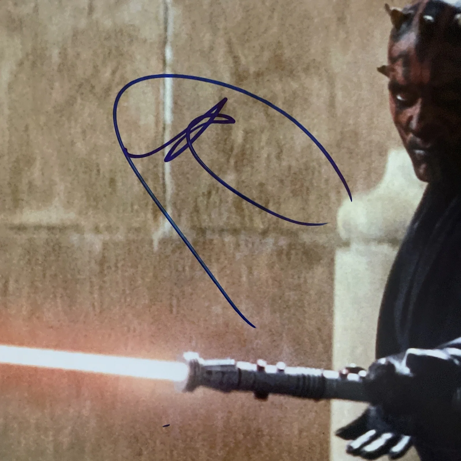 Ray Park — RAY PARK - DARTH MAUL - Signed 11x14 Star Wars Photo Beckett COA, изображение 2