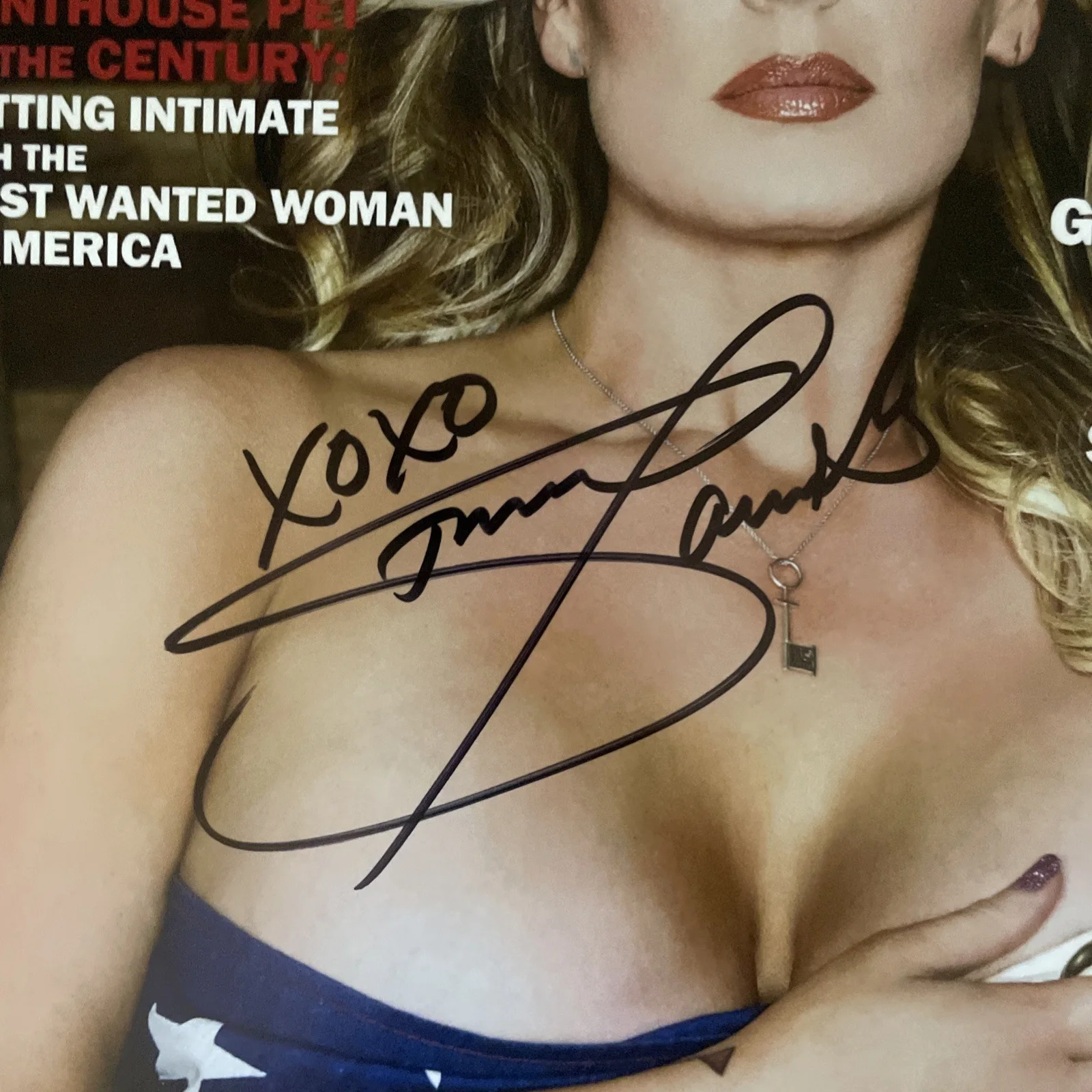 Stormy Daniels — Stormy Daniels Signed Penthouse Magazine Cover 11x14 Photo Beckett COA, изображение 2