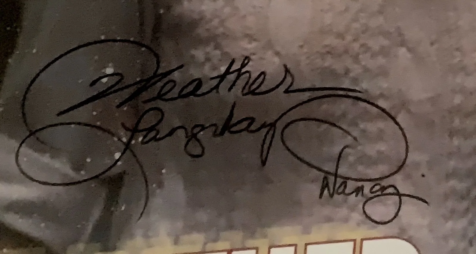 Heather Langenkamp — Heather Langenkamp SIGNED! 36x48 Vinyl Banner A Nightmare on Elm Street Nancy, изображение 2