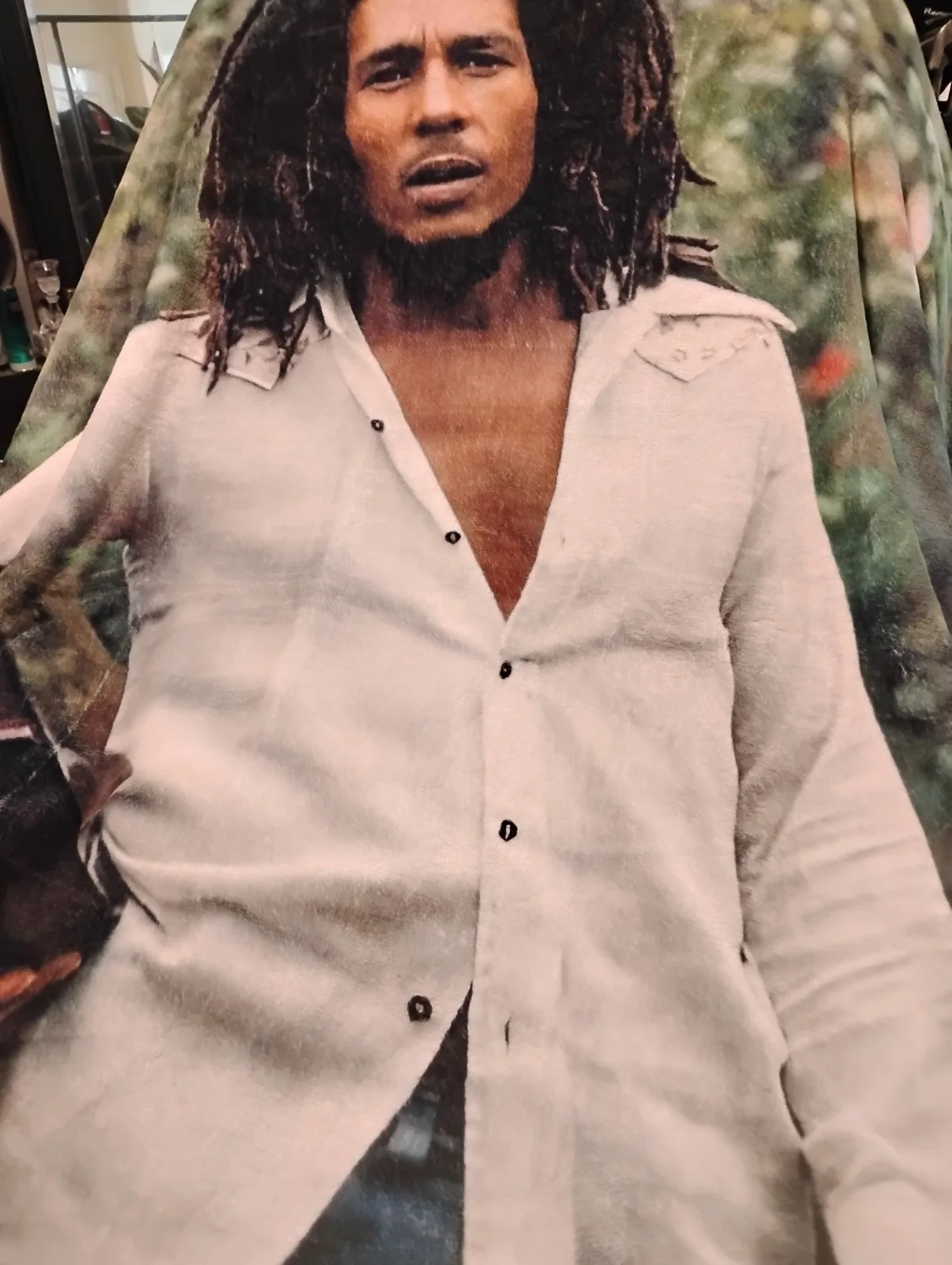 BOB MARLEY XL FLEECE BLANKET / GUITAR FRAMED BOB MARLEY PHOTO LOT, изображение 2