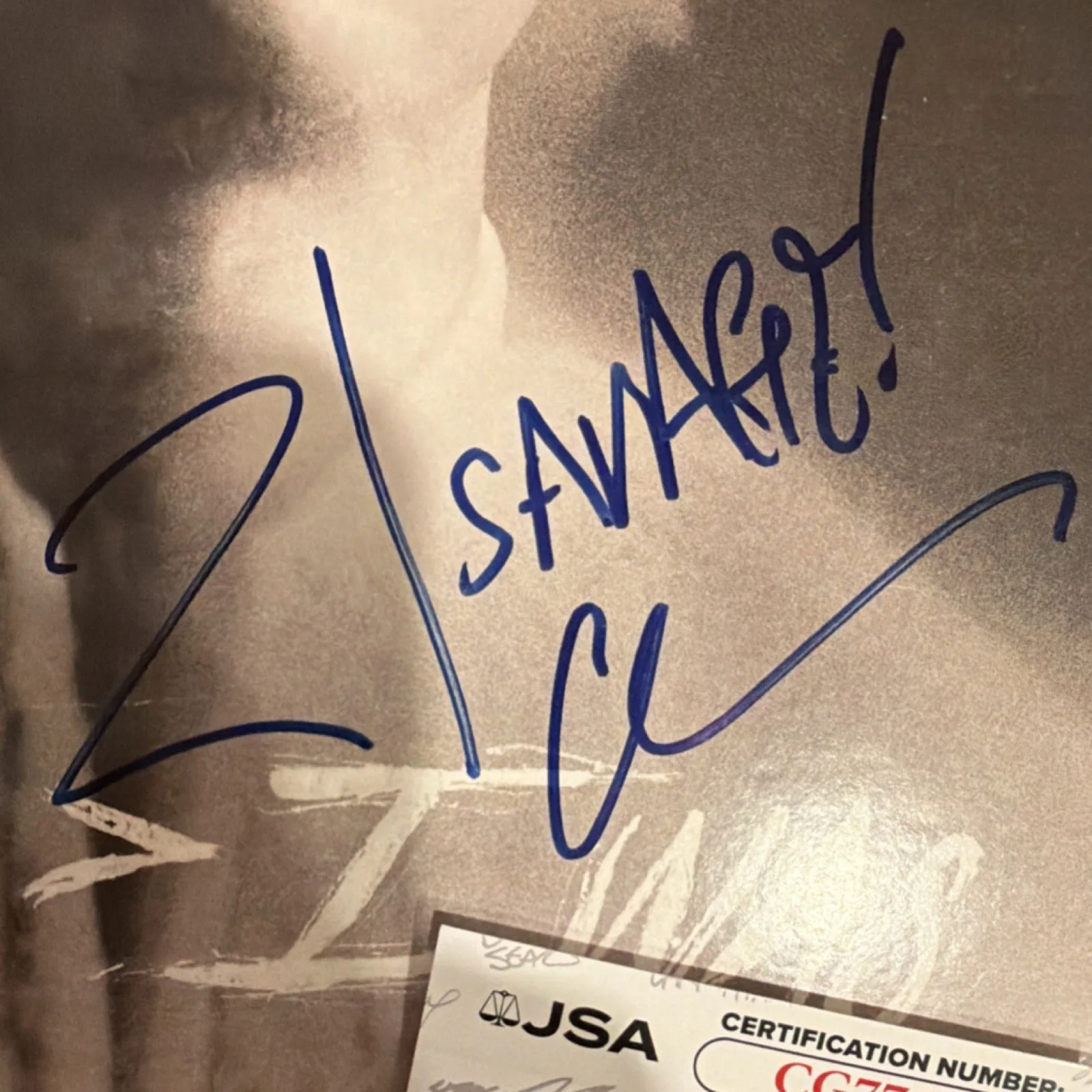 21 Savage Autographed 'I Am I Was' Album JSA Authenticated Vinyl LP, image 3