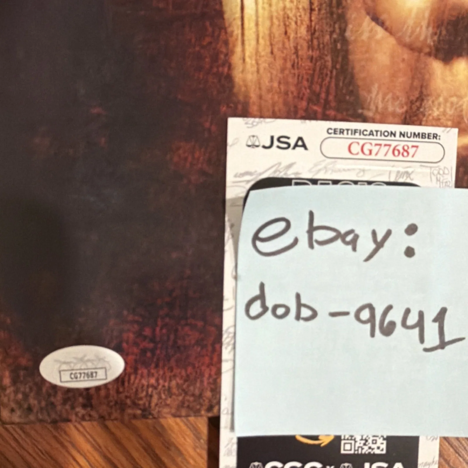 Jadakiss Kiss Tha Game Goodbye Signed Vinyl LP Record JSA Authenticated LOX, изображение 3