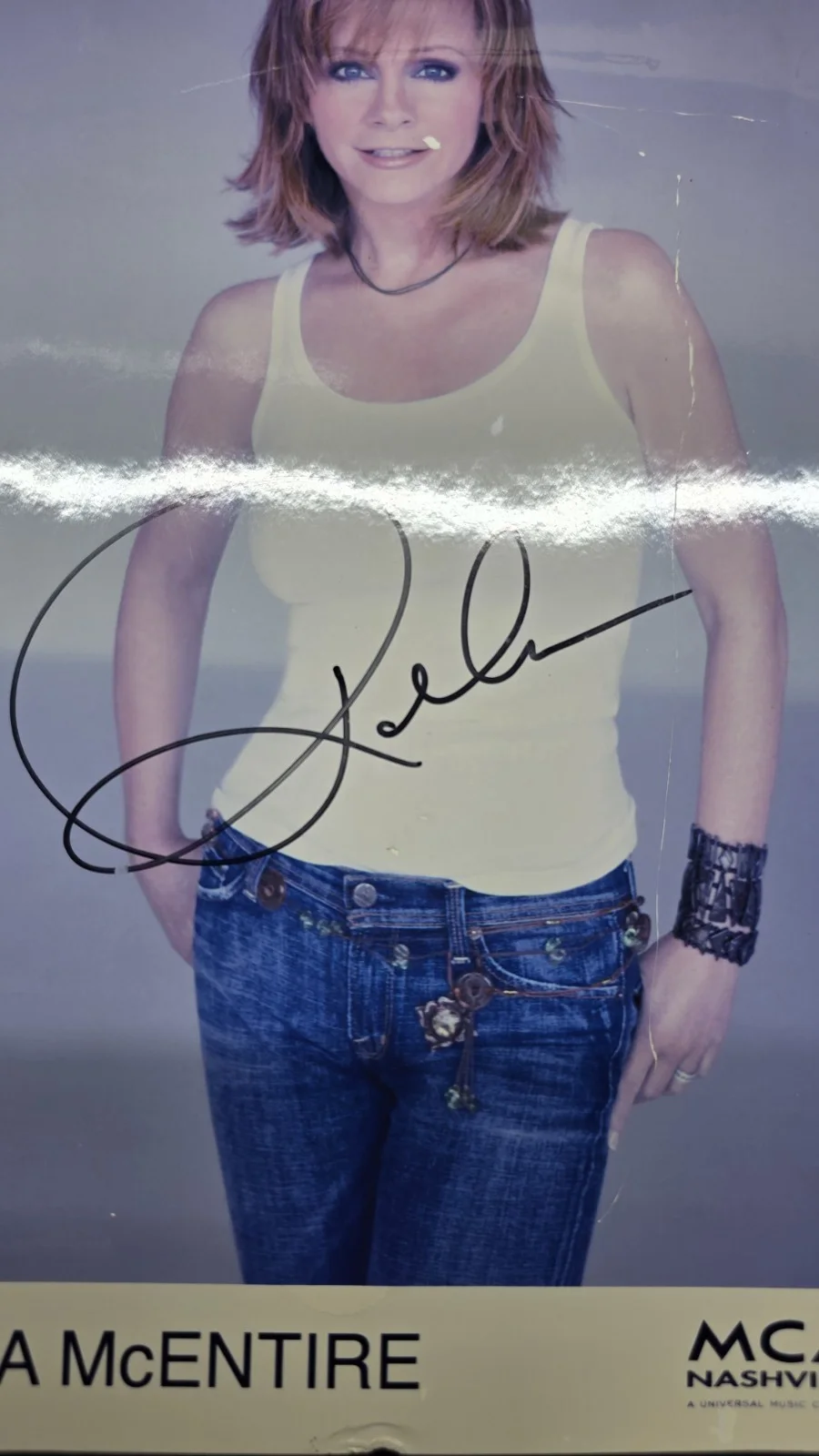 Reba McEntire Signed Photo Poster Autograph MCA Nashville Country Music, изображение 2