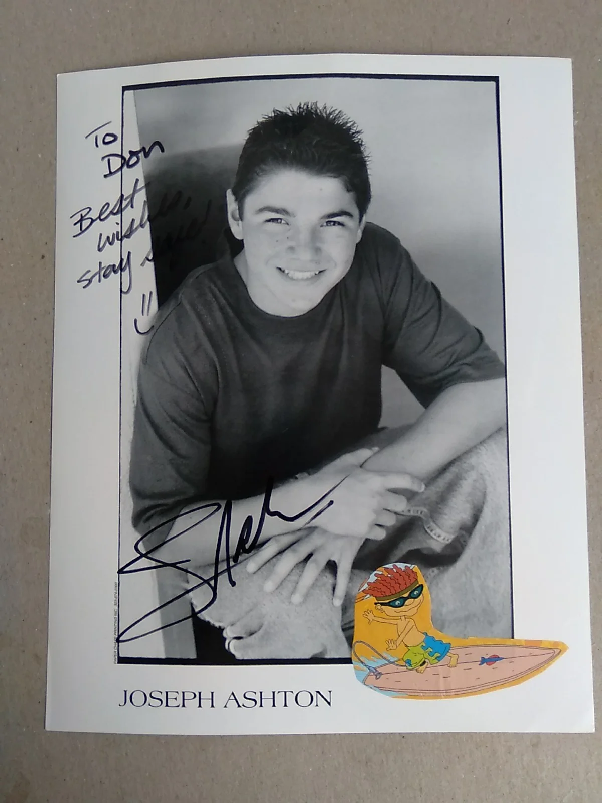 Joseph Ashton Signed 8x10 Photo, image 2