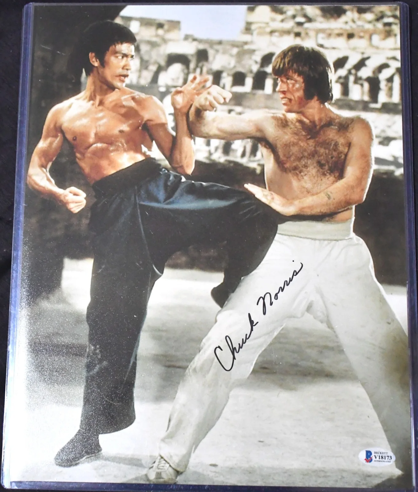 Chuck Norris — Chuck Norris signed 11x14 photo Return Way of the Dragon Bruce Lee BAS Beckett, изображение 5