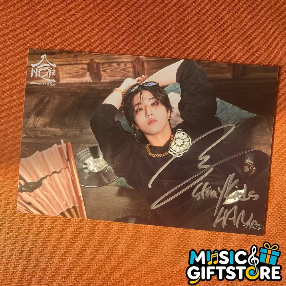 STRAY KIDS 合 HOP WALKING ON WATER AUTOGRAPHED SIGNED PHOTO 4*6 K-POP 2024 #MUGS, изображение 3