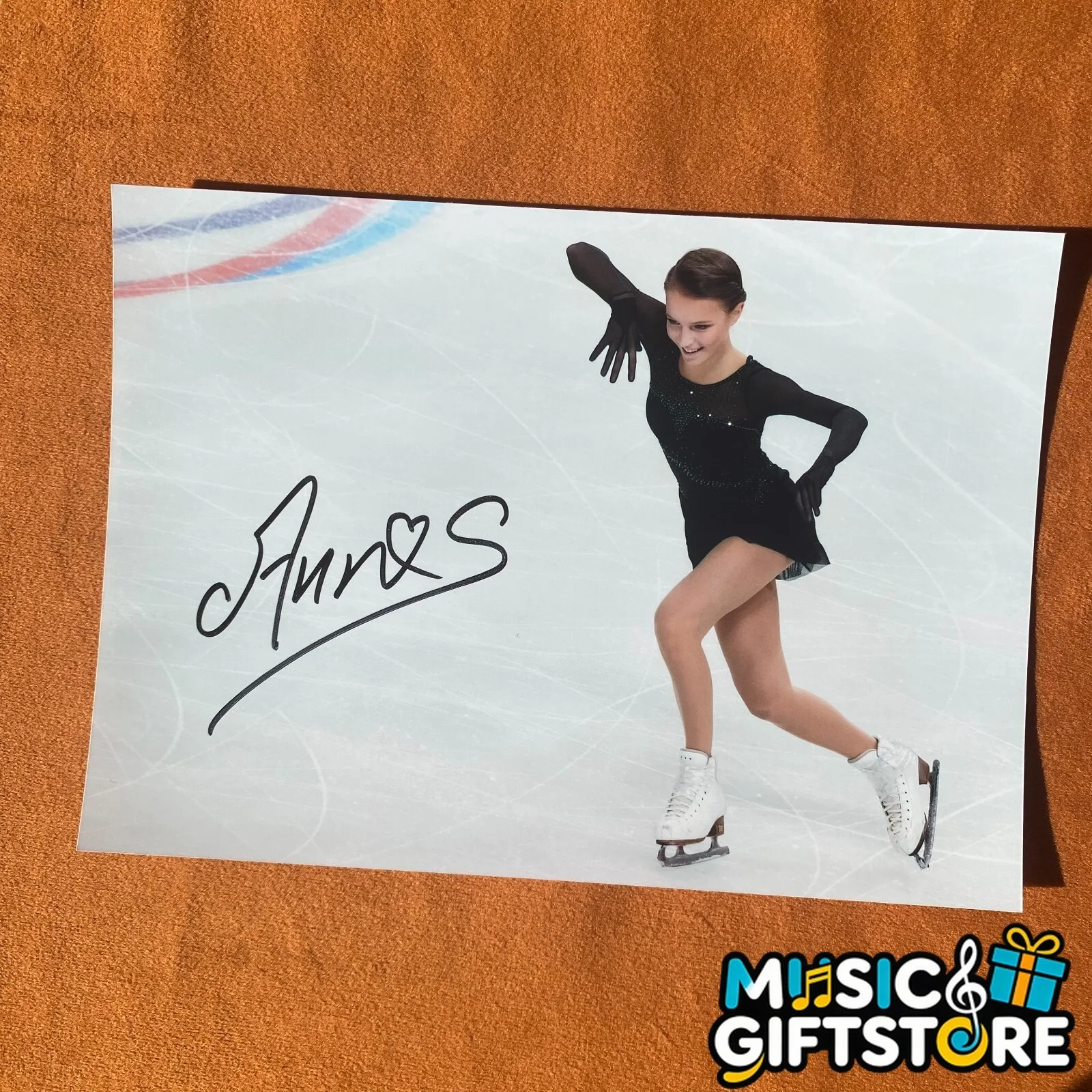 Anna Shcherbakova Ania Autographed Signed Photo Autographs figure skating 2024Y, image 3