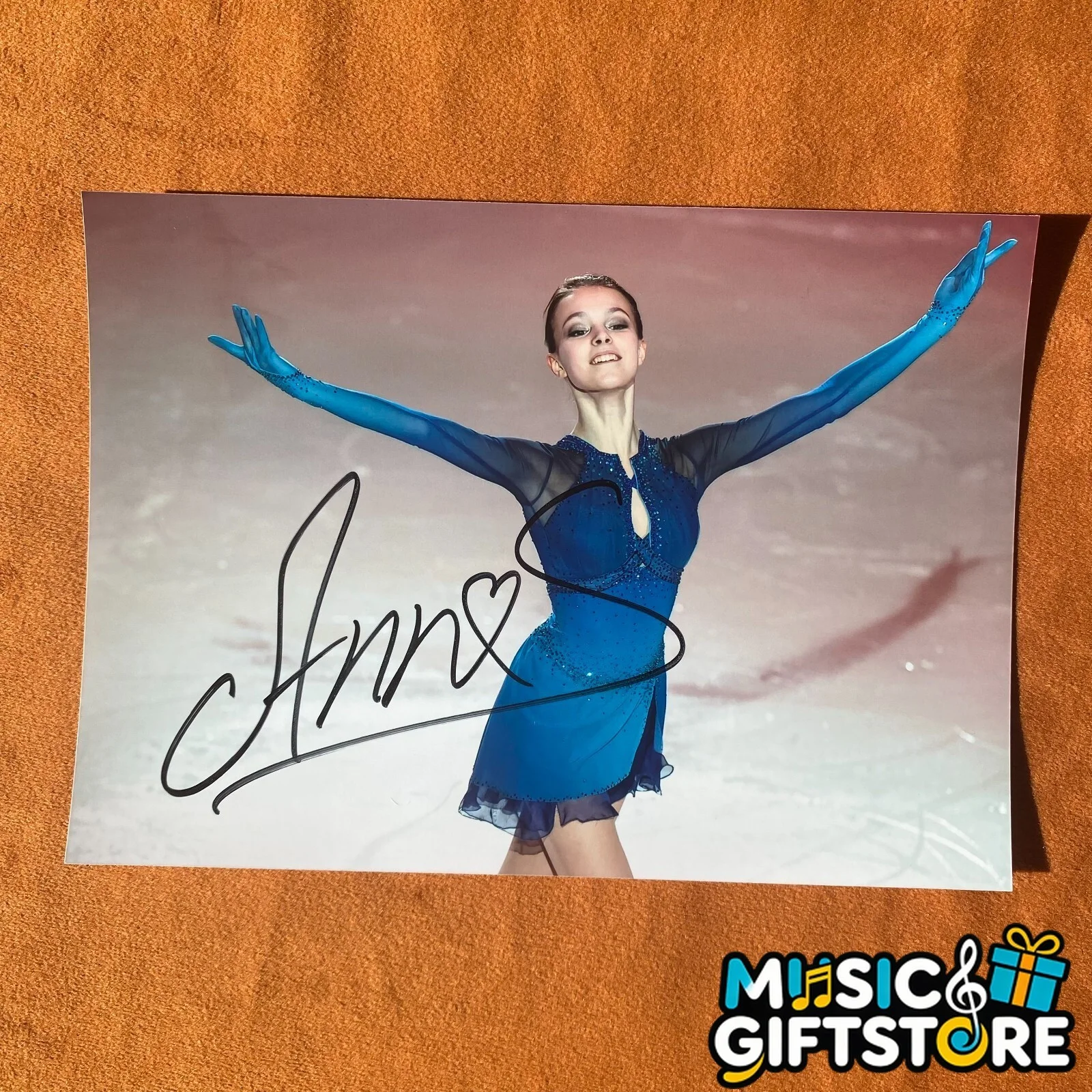 Anna Shcherbakova Ania Autographed Signed Photo Autographs figure skating 2024Y, image 4