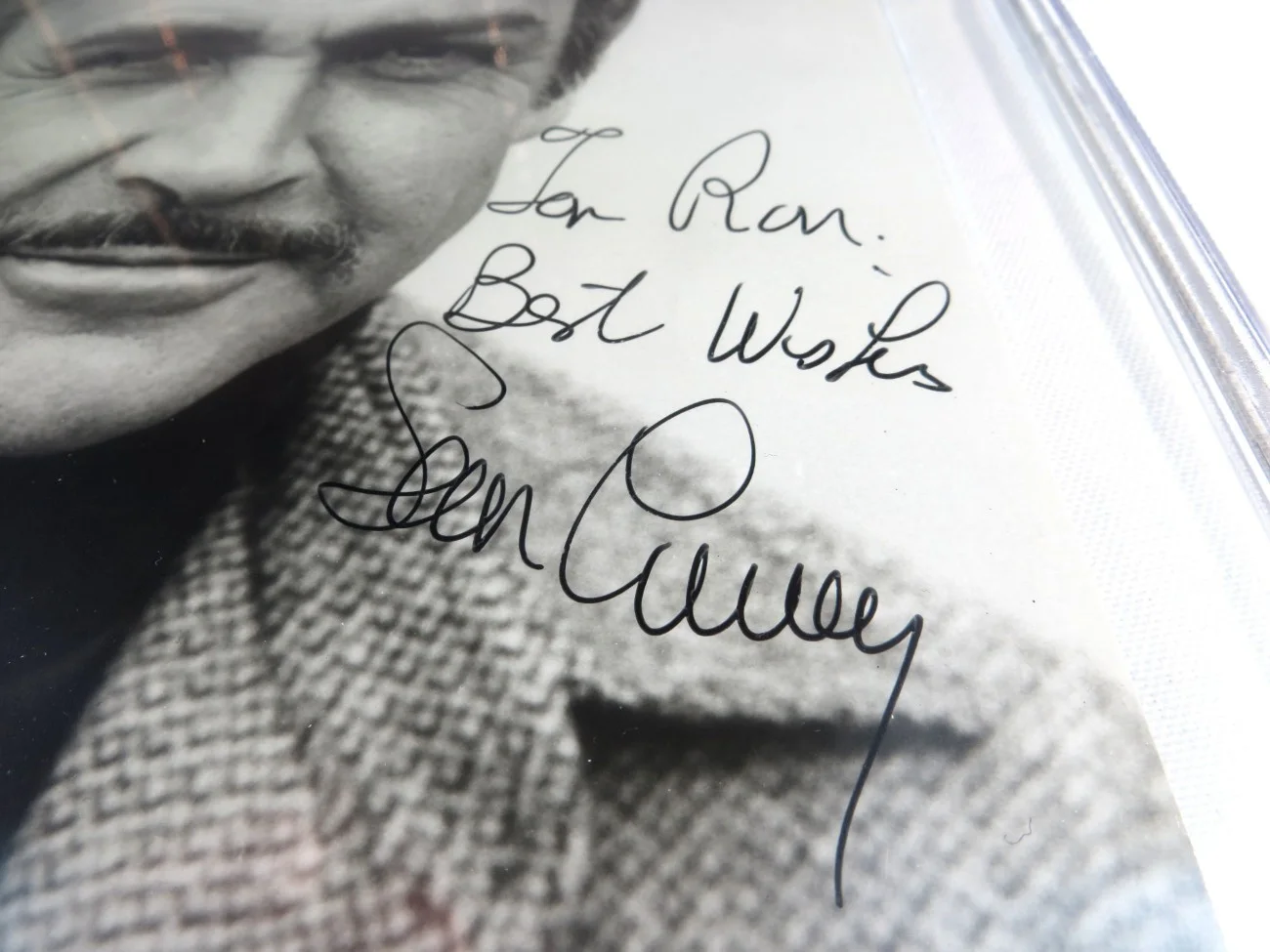 Sean Connery — Sean Connery Signed Autograph 7X9 Photo James Bond Classic B/W BAS Auto Grade 10, изображение 2