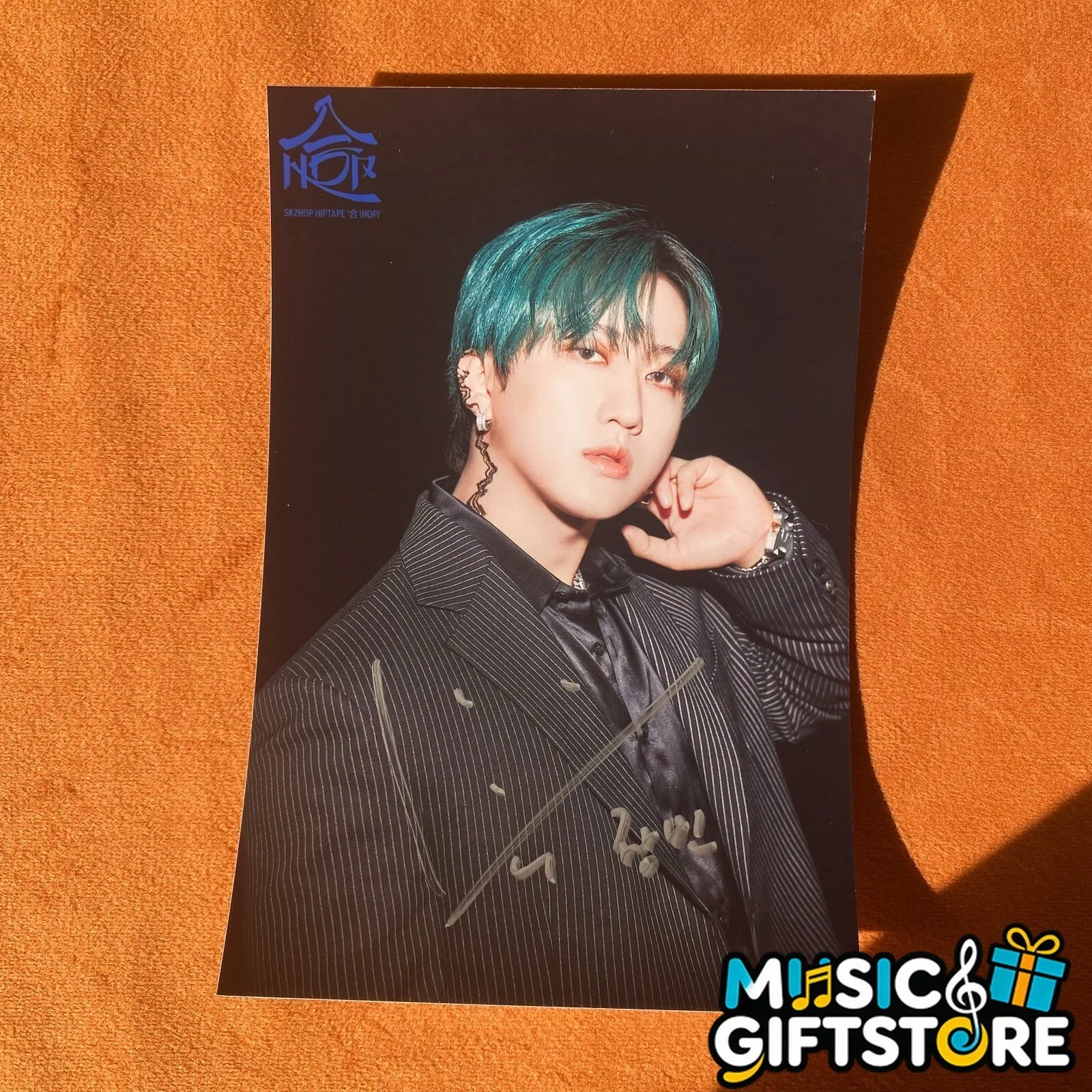 STRAY KIDS 合 HOP WALKING ON WATER AUTOGRAPHED SIGNED PHOTO 4*6 K-POP 2024D #MUGS, изображение 4